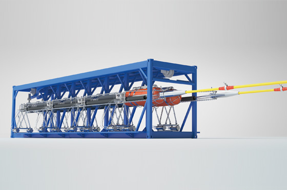 Air gun array deployment & retrieval system